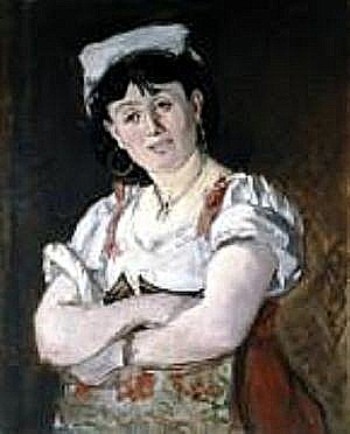 Ritratto di Agostina Segatori von Edouard Manet 1860 gemalt