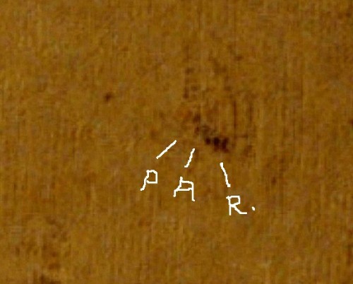 Vorstudie linkes Auge 90 ° rechts Monogramm PAR Pierre Auguste Renoir